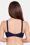 Juliet Double Layered Non-Wired Full Coverage Blouse Bra - Navy Blue — thumbnail 2